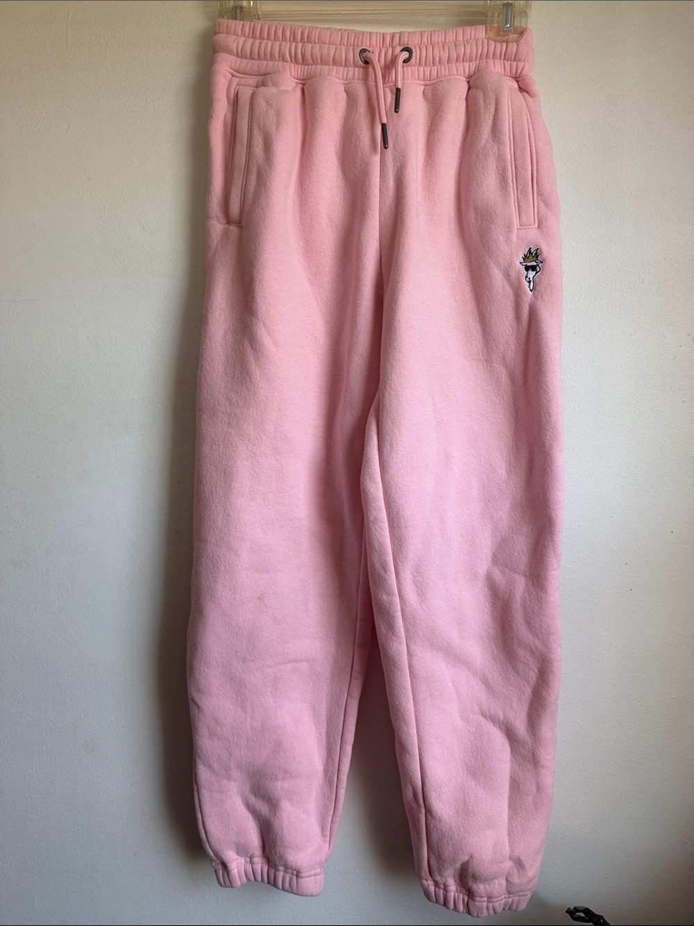 GOAT USA Pink Sweatpants Youth Large Joggers Embroidered Logo